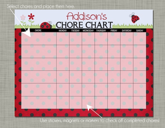 Chore Reward Chart