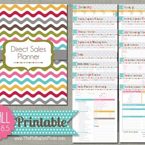 Direct Sales Planner {printable} Set - Sized Small 5.5" X 8.5" PDF - Etsy