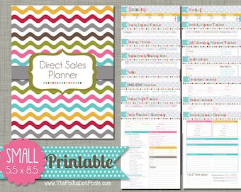 Direct Sales Planner {Printable} Set - Sized Small 5.5" x 8.5" PDF