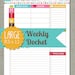 Large printable Weekly Docket Sized 8.5 X 11 PDF | Etsy