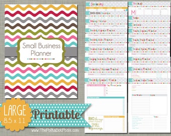 Small Business Planner {Printable} Set - Sized Large 8.5" x 11" PDF