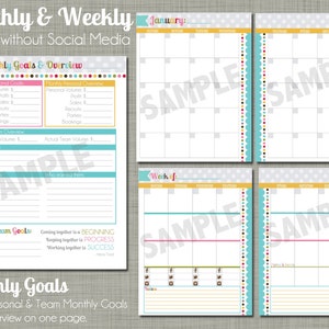 Direct Sales Planner {Printable} Set - Sized Small 5.5" x 8.5" PDF bild 2