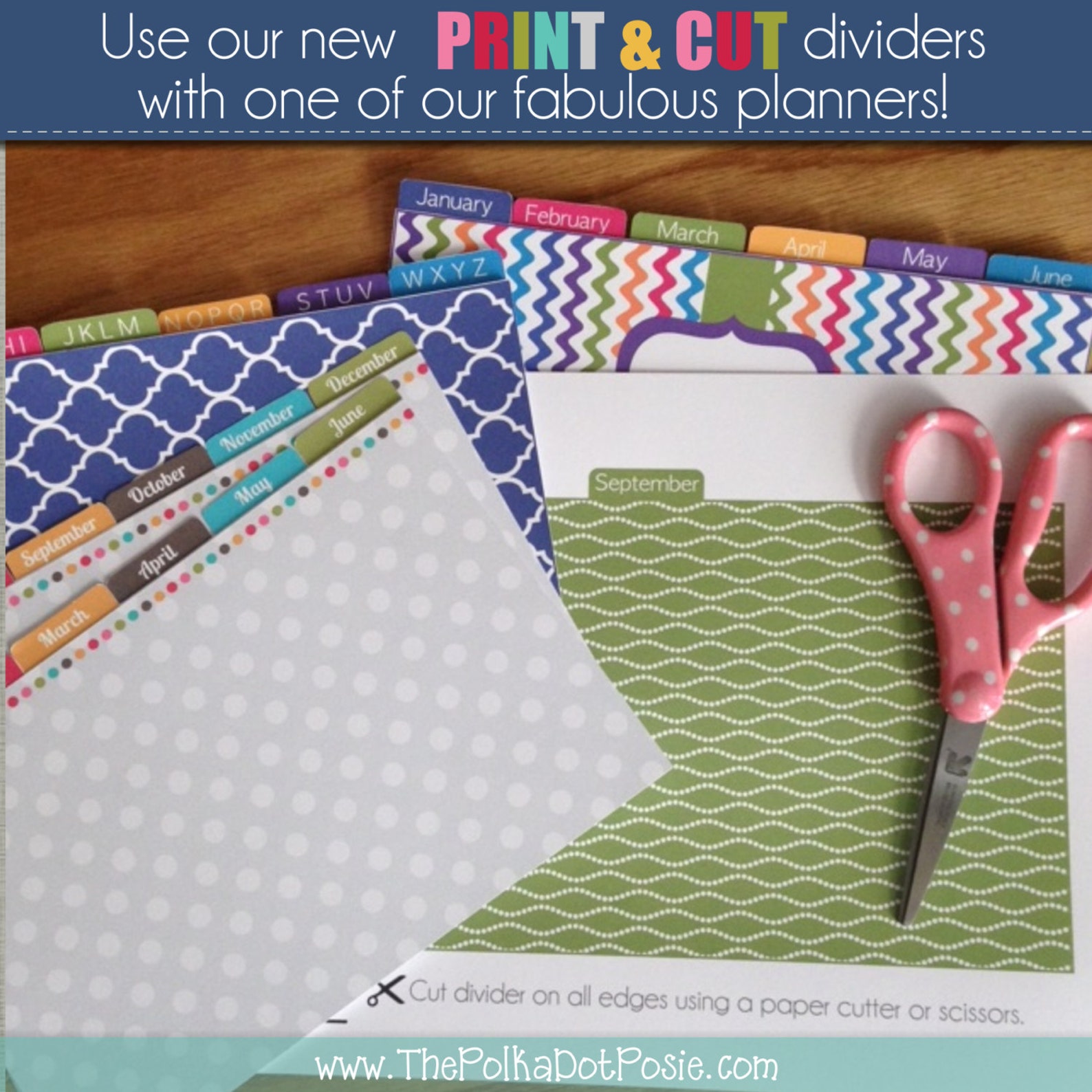 Print &amp; Cut Dividers Sized for Our Small Planners - Etsy