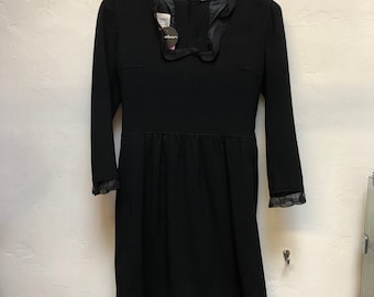 Vintage Courreges Black Dress  70s