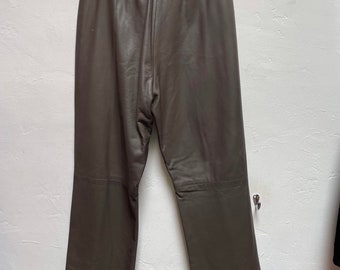 Vintage Oscar de la Renta leather pants