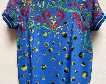 Vintage Gianni Versace silk top 80s