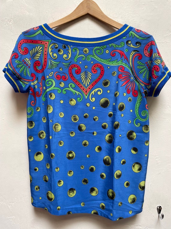 Vintage Gianni Versace Silk Printed Top Selected by The
