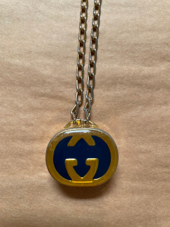 Vintage Gucci Pill Box Necklace from 1970's