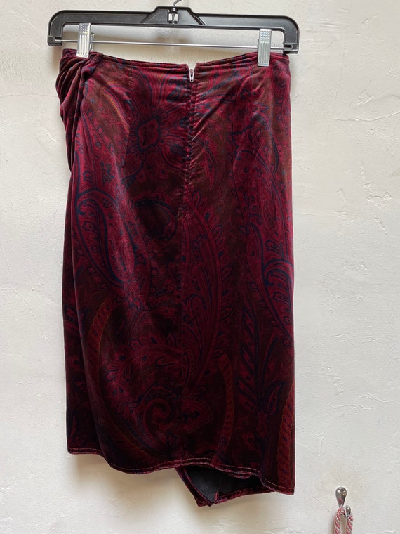 Vintage Gianni Versace velvet skirt - image 2