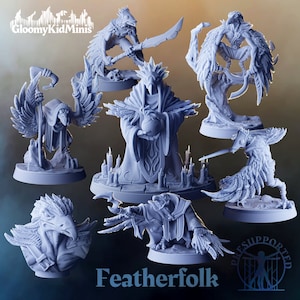 Featherfolk • Dark Sun •  | Dungeons and Dragons | D&D | Tabletop Games | Resin Miniature