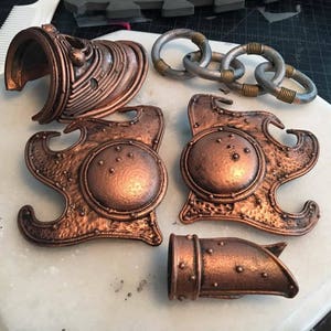 Slave Leia 3D Digital File only Skirt Plates,Front and Back image 4