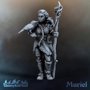 Muriel Druid | DND | Miniatures | Campaign | Mini | Humanoids | Gaming | RPG | D&D | Wasteland | Druid