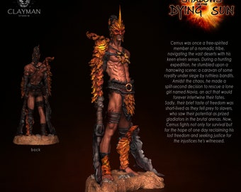 Cernus | Shadows of the Dying Sun | Dark Sun | D&D | Miniatures | Figure | Fantasy | Male | Warrior  | Gladiator