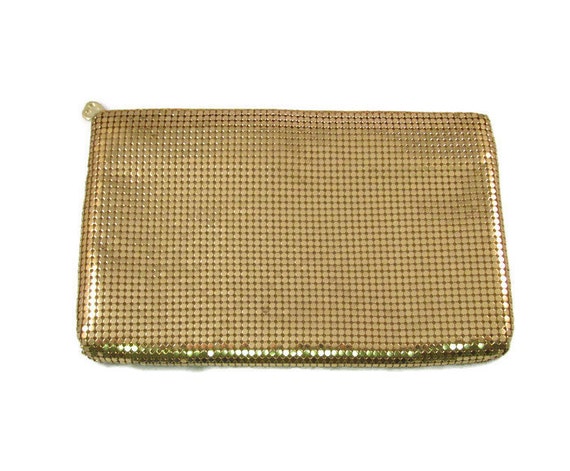 whiting and davis gold mesh clutch