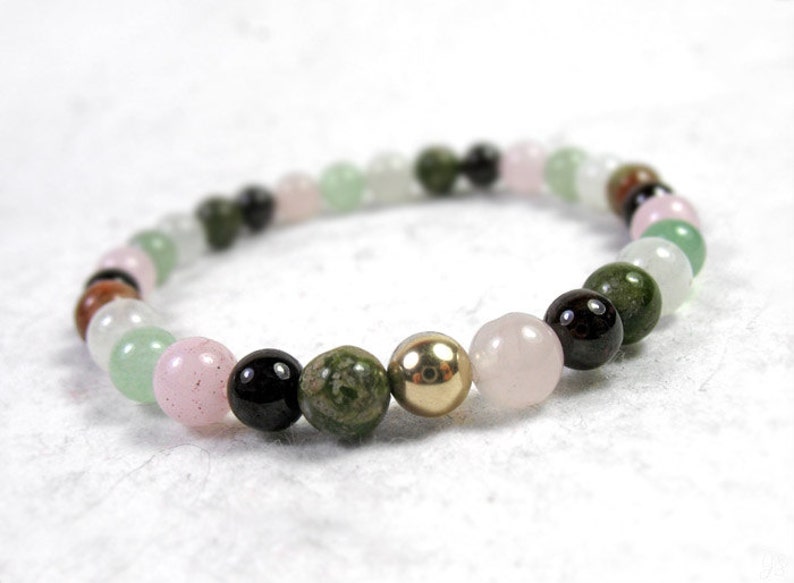 Love Bracelet Mother/'s Gift Chakra Balancing Heart Chakra Bracelet Fertility Stones Bracelet Women/'s Energy Bracelet Yoga Gift