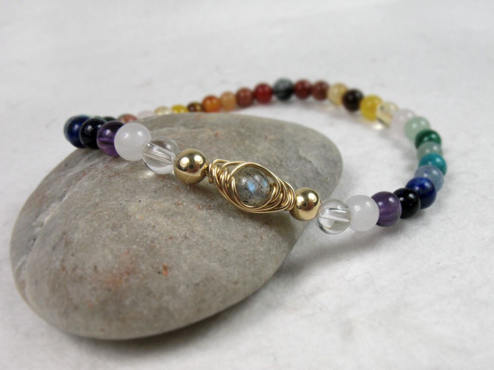 Chakra Bracelet Evil Eye Talisman Bracelet Yoga Gift Etsy UK