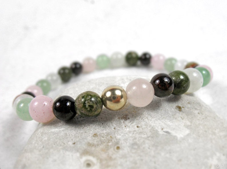 Love Bracelet Mother/'s Gift Chakra Balancing Heart Chakra Bracelet Fertility Stones Bracelet Women/'s Energy Bracelet Yoga Gift