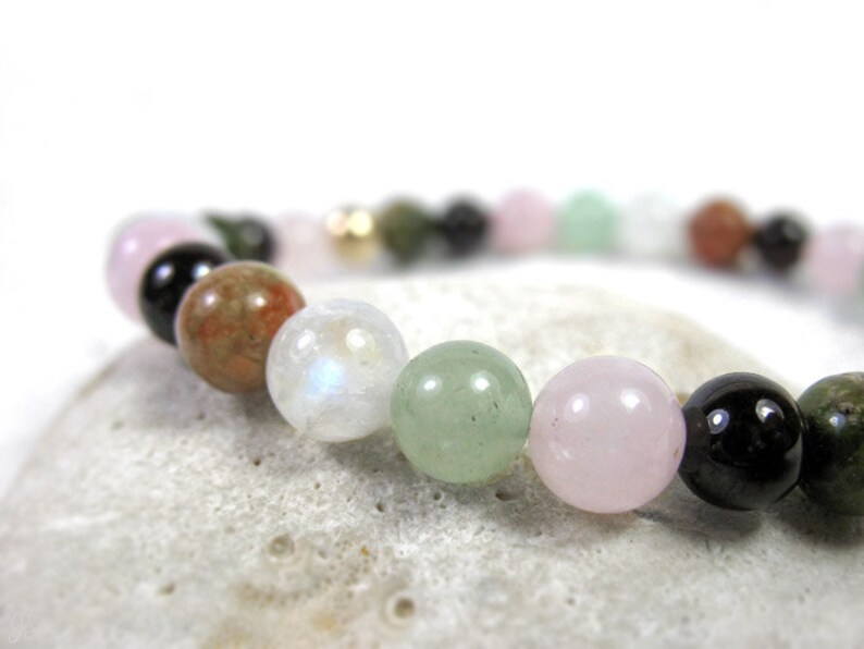 Love Bracelet Mother/'s Gift Chakra Balancing Heart Chakra Bracelet Fertility Stones Bracelet Women/'s Energy Bracelet Yoga Gift