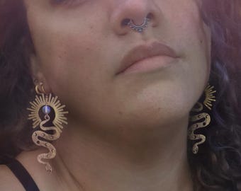 Snake Sunset Earring
