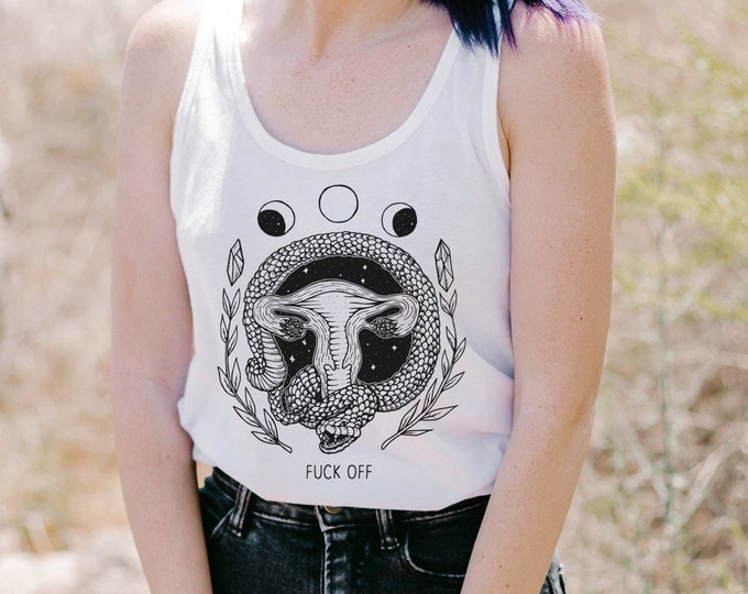 F Off Snake & Uterus Tank