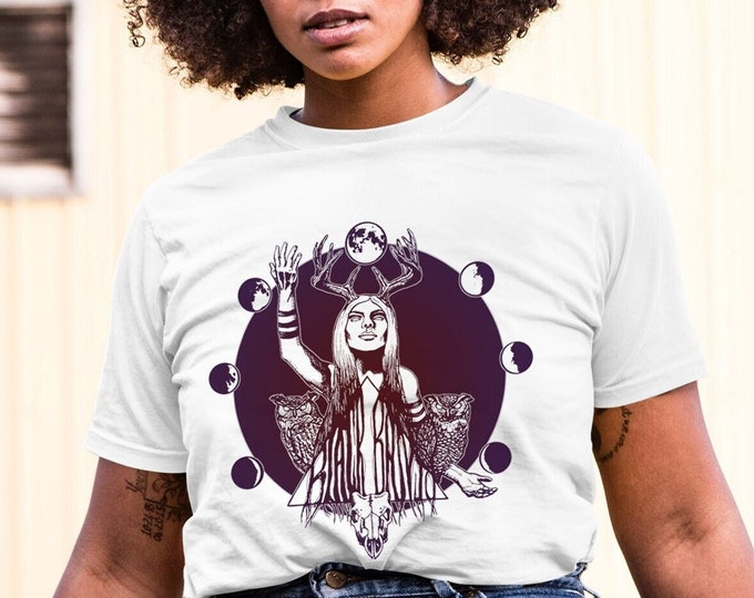 Hecate T Shirt - Blue Moon Goddess in Color