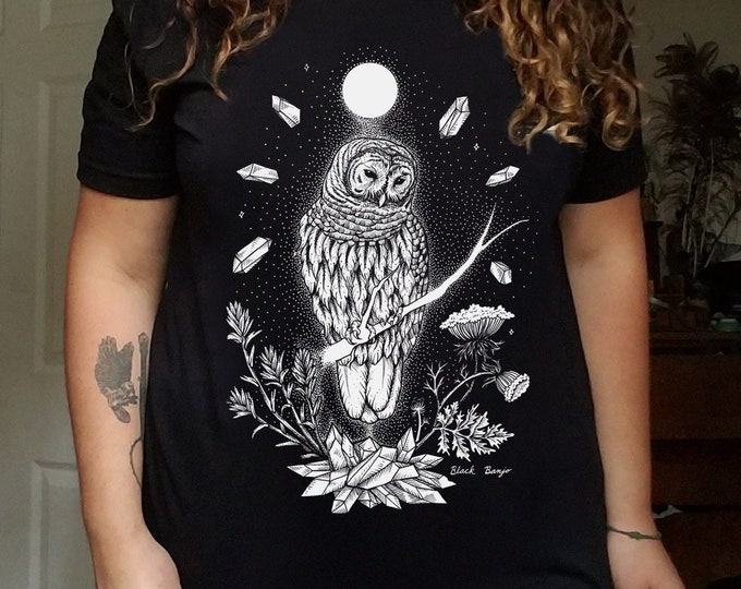 Owl & Crystals T Shirt