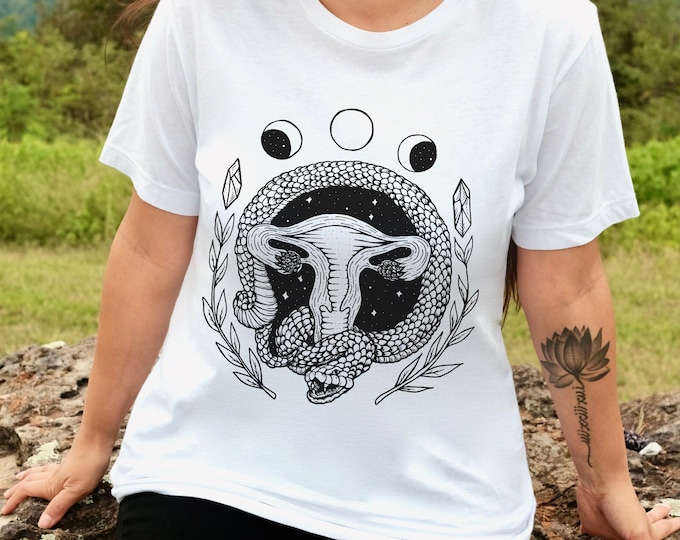 Snake and Uterus T Shirt