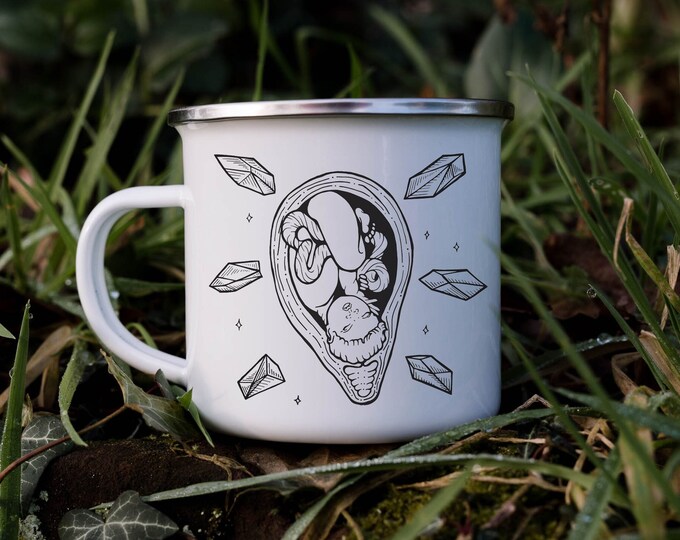 Fetus Mug - Enamel Camping Mug