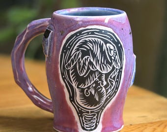 Fetus Mug with Crystals - Celestial Pink Opal