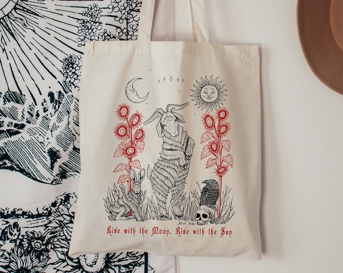 Rise with the Moon, Rise with the Sun - Tote Bag
