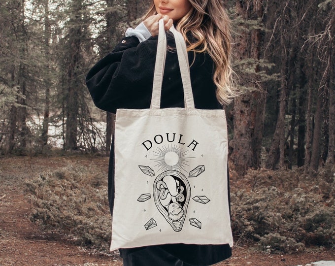 Doula Cotton Canvas Tote Bag