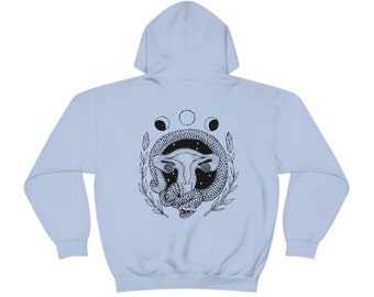 Snake & Uterus Hooded Sweatshirt