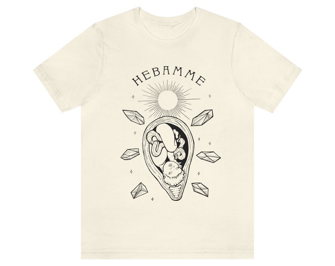 Hebamme Shirt - Fetus & Crystals T Shirt