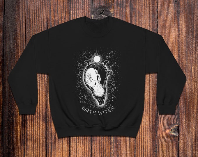 Birth Witch Sweatshirt - Constellations & Moons