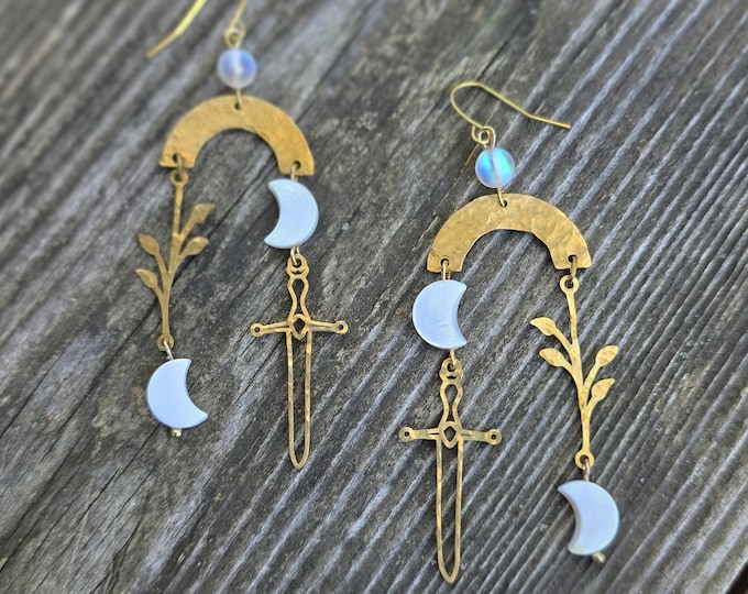 Ace of Swords Tarot Earring