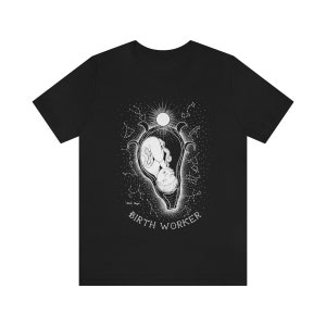 Birth Worker T Shirt Constellations & Moons Midwife Shirt Birth OBGYN T-shirt Doula Clothing Gift image 3