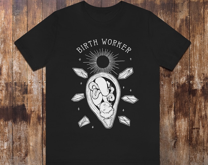 Birth Worker T Shirt - Crystal Womb