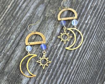 Sun and Moon Earring
