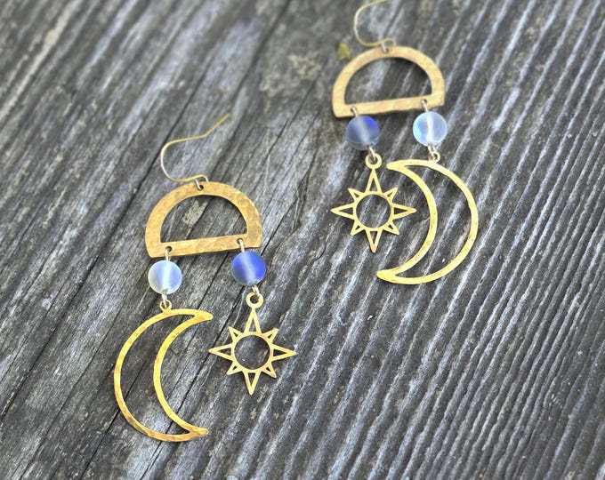 Sun and Moon Earring