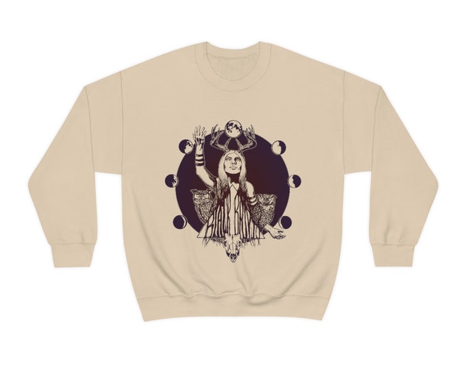 Hecate Sweatshirt - Blue Moon Goddess in Color