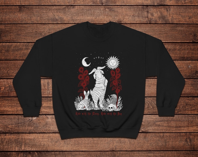 Pagan Sweatshirt - Rise with the Moon, Rise with the Sun - Sweatshirt