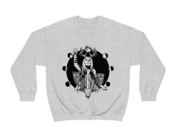 Hecate Sweatshirt - Blue Moon Goddess in Black