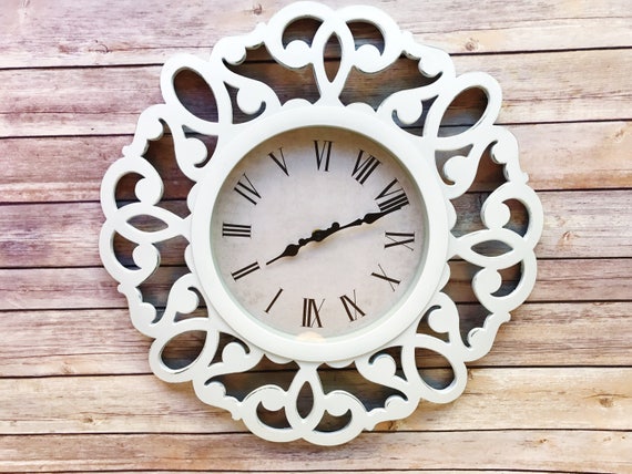 Orologio Da Parete Shabby Chic Decor Mantel Decor Wall Etsy