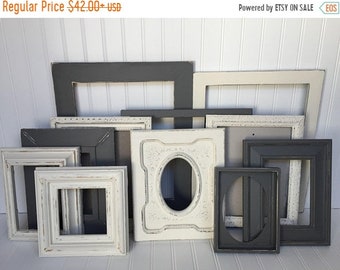 French Country Decor, Living Room Decor, Upcycled, Rustic Wedding Decor, Rustic Wedding, Picture Frame Set, Baby Boy Nursery, Office Decor