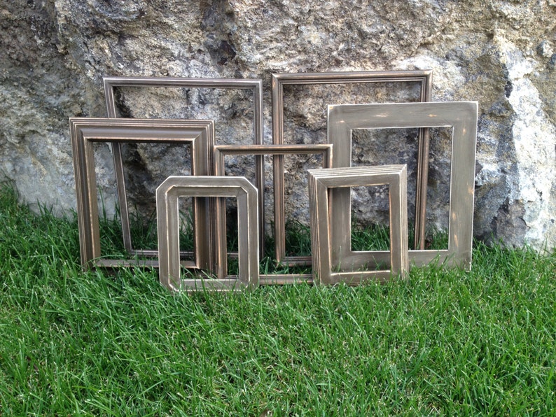 7 picture frames WITHOUT glass or backing You choose SIZING Etsy