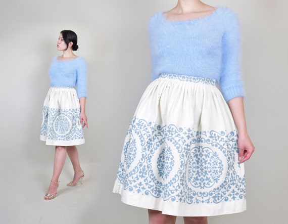 1950s Brocade Circle Skirt | 1950s Circle Skirt | Vintage Thermo Jac Skirt