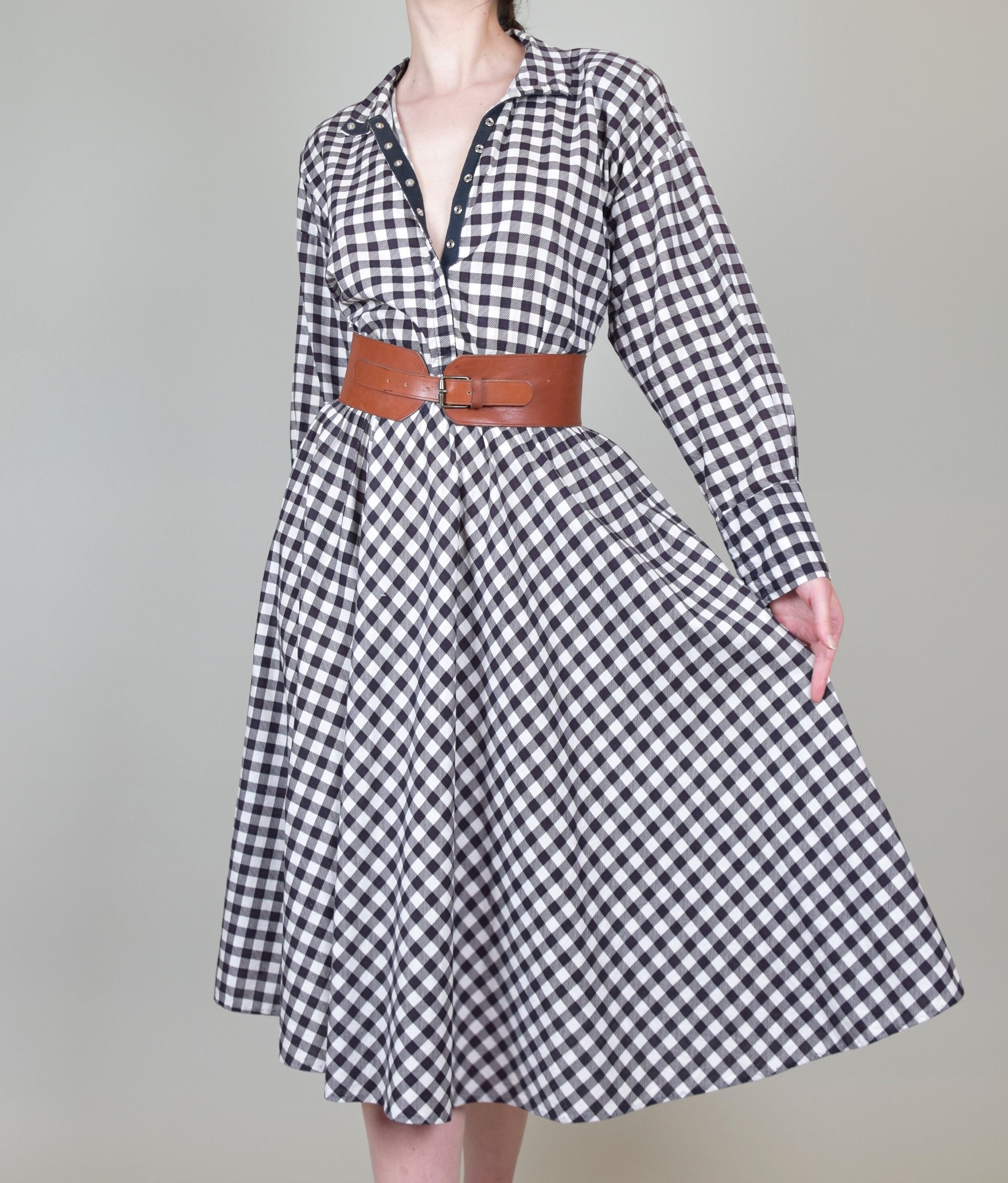 vintage gingham dress