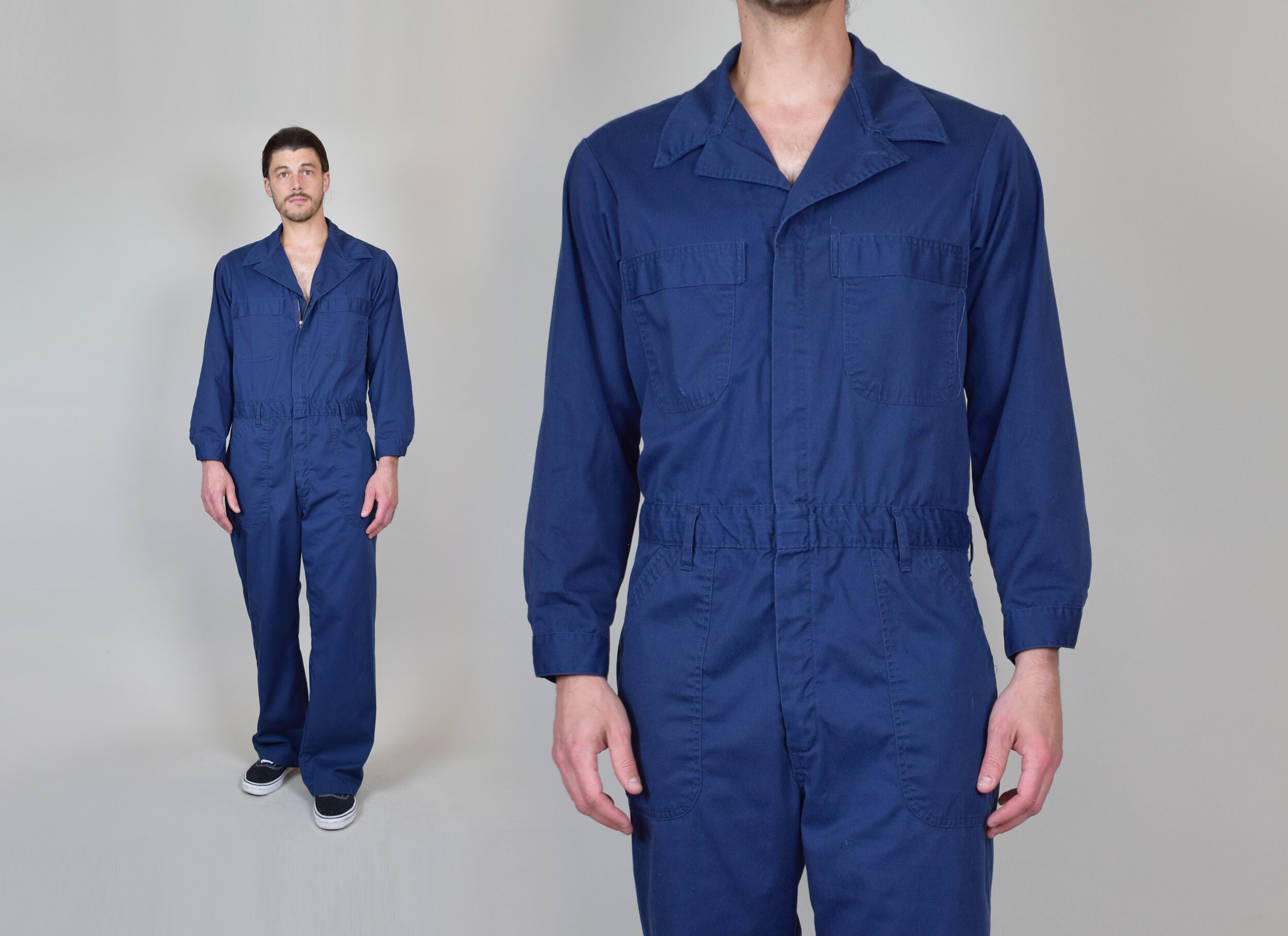 Vintage Navy Coveralls Vintage Utility Coveralls 42R Etsy