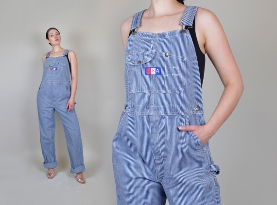 roundhouse hickory stripe overalls
