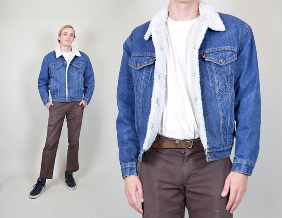 levi's shearling jean jacket